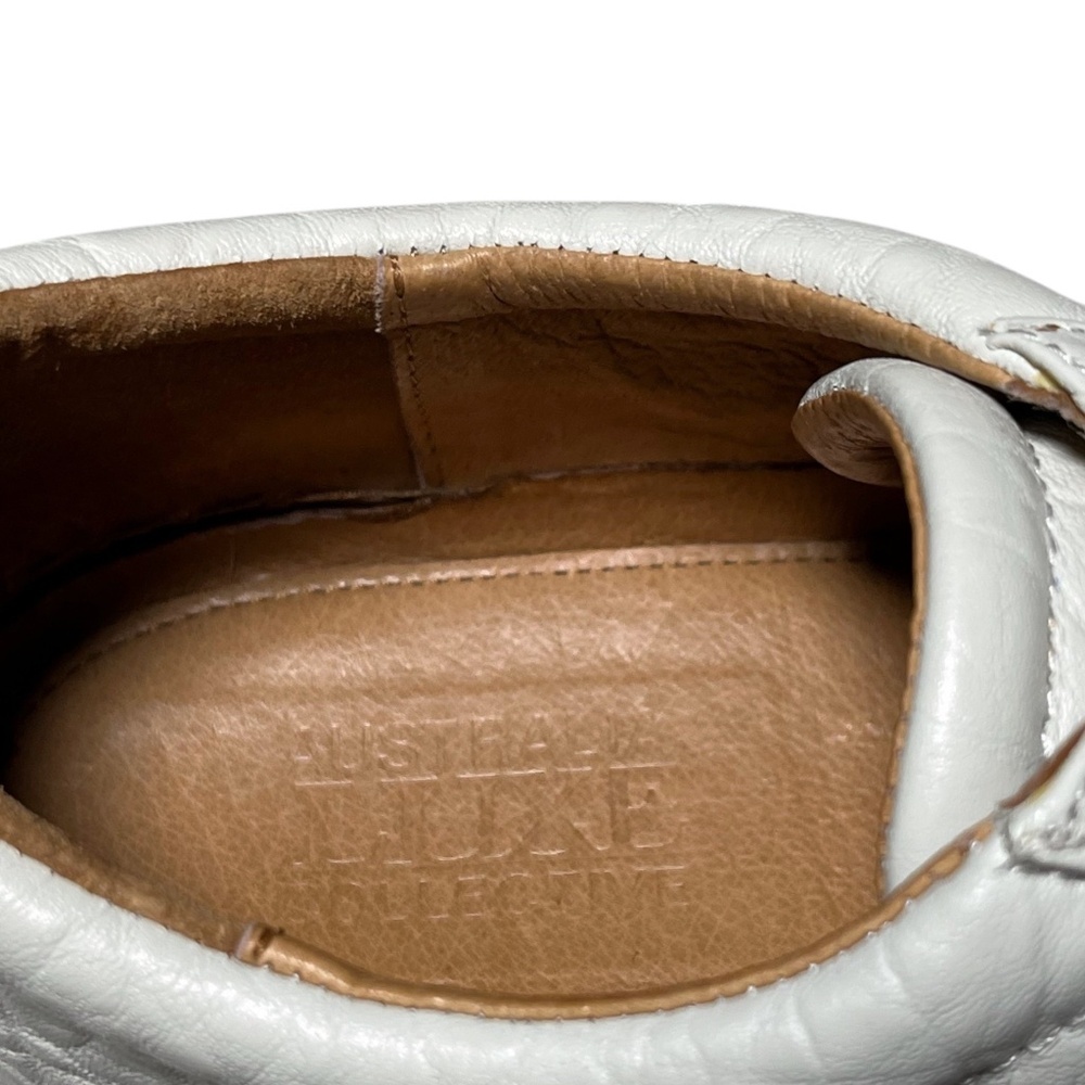 Australia Luxe Collective Leather Platform Sneakers Pale Sage US 9 EU 40 Chunky - Picture 11 of 13